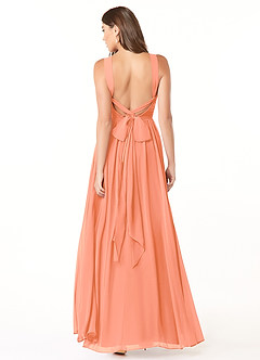 Azazie Dionne Final Sale Sunset A-Line Corset Chiffon Dress image2