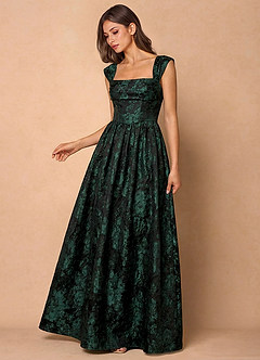 suknia Szmaragdowo Czarny Maxi Runa image4