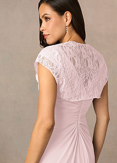 front Azazie Lucinda Lace Wrap
