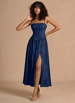 Isaura Navy Maxi Dress image3