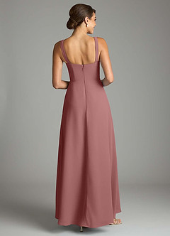 Azazie Debra Bridesmaid Dresses Desert Rose A-Line with Pockets Chiffon Convertible Dress image6