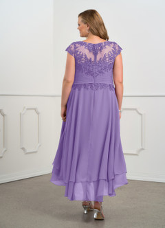 Azazie Shonda Mother of the Bride Dresses Tahiti Lace Chiffon Dress image9