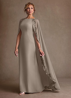 Azazie Artemisia 신부의 어머니 드레스 쉬스 레이스 쉬폰 플로어 길이 드레스 image4