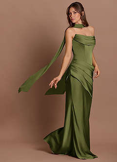 Robe Longue Olive Pelagia image4