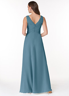 Azazie Flora Bridesmaid Dresses Bermuda A-Line Pleated Chiffon Dress image2
