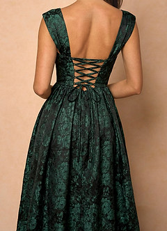 suknia Szmaragdowo Czarny Maxi Runa image5