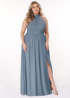 Azazie Iman Bridesmaid Dresses Twilight A-Line A-Line Ruched Chiffon Dress image21