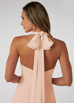 Azazie Fifi Bridesmaid Dresses English Rose A-Line Strapless Chiffon Convertible Dress image7