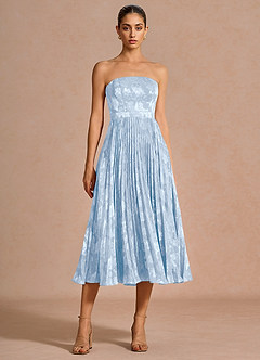 Vestido Azul Pálido Midi Coral image3