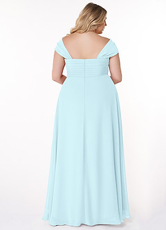 Azazie Kaitlynn Final Sale Matcha Empire Ruched Chiffon Convertible Dress image9