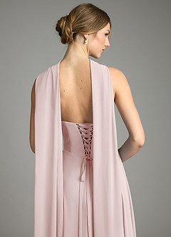 Azazie Ayla Abiti da Damigella Abito A-Line in Chiffon Scollo a Cuore Rosa Rossore image10