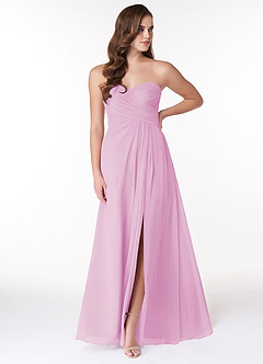 Azazie Arabella Allure Final Sale Candy Pink A-Line Sweetheart Neckline Chiffon Convertible Dress image1
