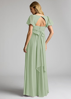 Azazie Madisynn Vestidos de dama de honra para maternidade Vestir Arco Comprimento do chão Chiffon image2