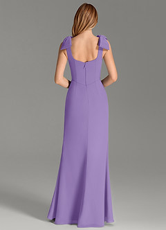 Azazie Adalynn Bridesmaid Dresses Tahiti Mermaid Pleated Chiffon Dress image6