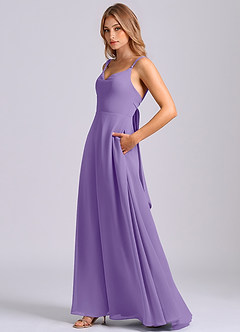 Azazie Beatrice Final Sale Tahiti A-Line Sweetheart Neckline Chiffon Dress image5