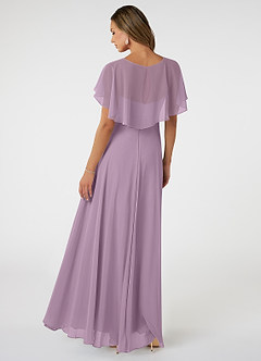 Azazie Jamie Bridesmaid Dresses Wisteria A-Line Chiffon Dress image5