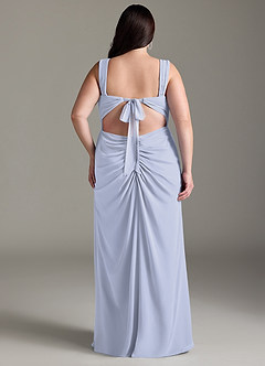Azazie Jesaphine Abiti da Damigella Abito Tubino in Chiffon Fiocco Lavanda image9