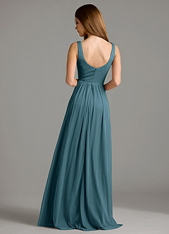 Azazie Keyla Bridesmaid Dresses Bermuda A-Line Pleated Mesh Dress image2