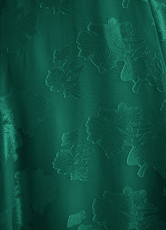 Azazie Siobhan Vestidos de damas de honor Vestido Esmeralda de Jacquard floral desgastado de Línea A con Plisado image6