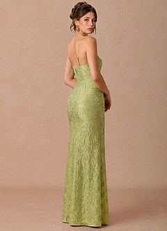 Paulina 연한 연두색 맥시 드레스 image2