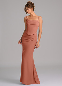 Azazie Sorrel Bridesmaid Dresses MAI TAI Mermaid Corset Chiffon Dress image6