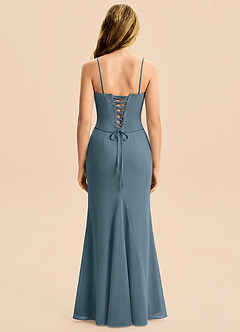Azazie Sorrel Junior Twilight Mermaid Pleated Chiffon Dress image7