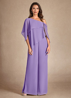 Azazie Halima Mother of the Bride Dresses Tahiti Jumpsuit/Pantsuit Side Slit Chiffon Dress image7