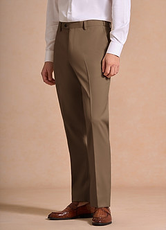 front James Truffle Structured Stretch Dress Pants