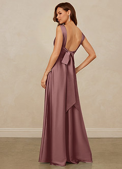 Christian Siriano Bridal for Azazie 1001 Bridesmaid Dresses Vintage Mauve A-Line Sweetheart Neckline Stretch Satin Dress image2