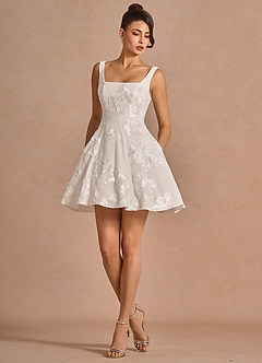 Brynn Mini Klänning Molnvitt image4