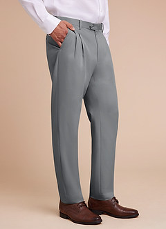front Owen Gris Pantalones de vestir ligeros y a medida