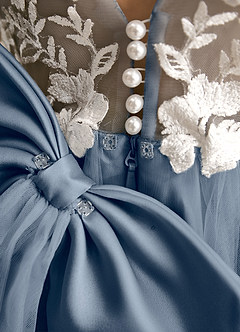 Azazie Mixie Flower Girl Klänningar Klä Balklänning i Spets image8