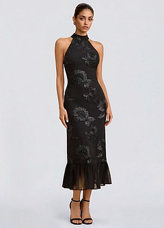 Ivanna Black Midi Dress image5