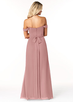 Azazie Joretta Bridesmaid Dresses Dusty Rose A-Line Sweetheart Neckline Chiffon Convertible Dress image2