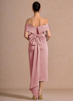 Andrea Light Pink Midi Dress image2