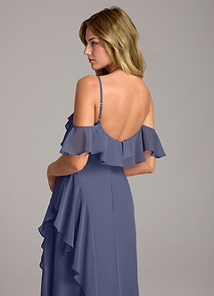 Azazie Aubrie Bridesmaid Dresses Stormy A-Line Off the Shoulder Chiffon Dress image2
