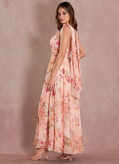 Vestido Ramo Abstracto Floral Maxi Silvana image4
