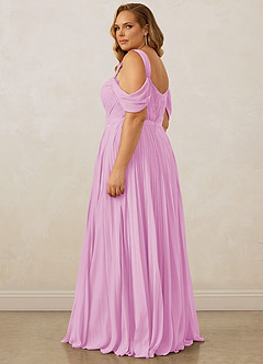 Christian Siriano Bridal for Azazie 1013 Bridesmaid Dresses Candy Pink A-Line Off the Shoulder Chiffon Dress image15