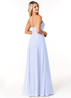 Azazie Moira Bridesmaid Dresses Lavender A-Line Scoop Chiffon Dress image5