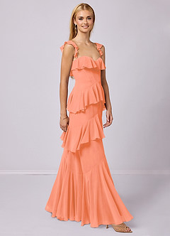 Barbie ♥ Azazie Bridesmaid Dresses Sunset A-Line Sweetheart Neckline Chiffon Dress image4