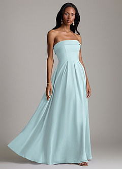 Azazie Lucienne Bridesmaid Dresses Mist A-Line Strapless Chiffon Convertible Dress image6