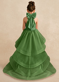 Azazie Bev Flower Girl Dresses Basil A-Line Convertible Tulle Dress image1