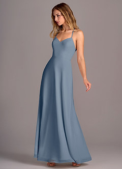 Azazie Mei Bridesmaid Dresses Twilight A-Line Chiffon Dress image4