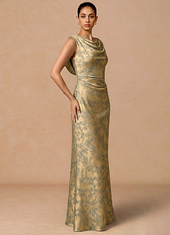 Juliska Green Brown Maxi Dress image4