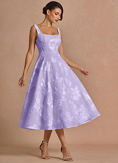 Brynn Pale Purple Midi Dress image3