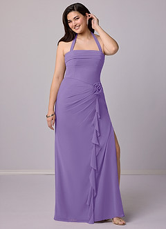 Barbie ♥ Azazie Bridesmaid Dresses Tahiti Sheath Strapless Chiffon Convertible Dress image12