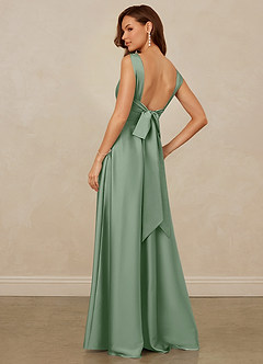 Christian Siriano Bridal for Azazie 1001 Bridesmaid Dresses Matcha A-Line Sweetheart Neckline Stretch Satin Dress image2