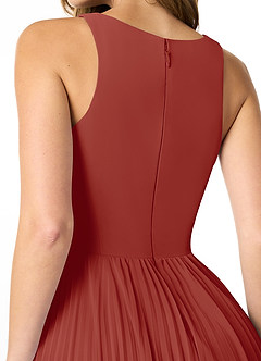 Azazie Lindsey Final Sale Dusk A-Line Pleated Chiffon Dress image5