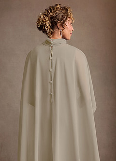 Azazie Irna 신부의 어머니 드레스 컬럼 쉬폰 무릎 길이 드레스 image8