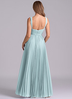 Azazie Mina Jurken voor bruidsmeisjes Jurk van Chiffon met A-Lijn Geplooid De Nevel image7